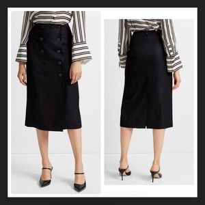 Club Monaco Button-Front Pencil Skirt